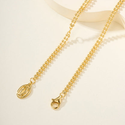 [Ornora Jewelry]TRINITY LARGE FULL DIAMOND  NECKLACE