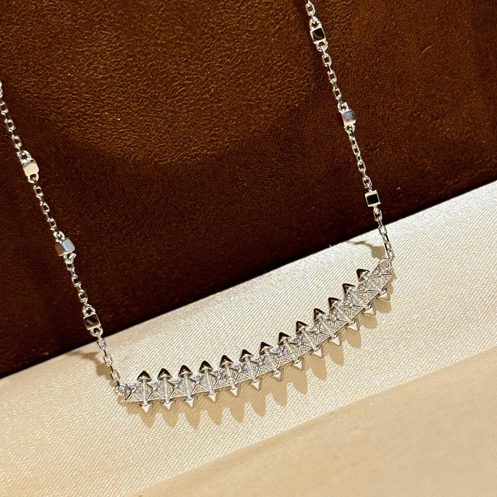 [Ornora Jewelry]CLASH  SMALL FULL DIAMOND NECKLACE