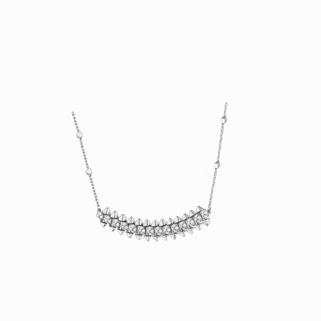 [Ornora Jewelry]CLASH  SMALL FULL DIAMOND NECKLACE