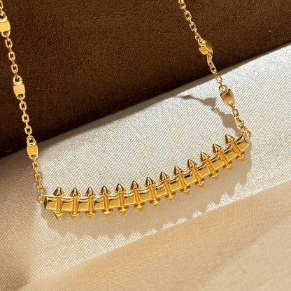 [Ornora Jewelry]CLASH  SMALL FULL DIAMOND NECKLACE