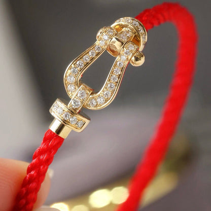 [Ornora Jewelry]FORCE LARGE HORSESHOE FULL DIAMOND BRACELET GOLD