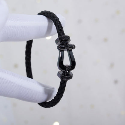 [Ornora Jewelry]FORCE LARGE SERIES HORSESHOE BLACK SAMURAI BRACELET