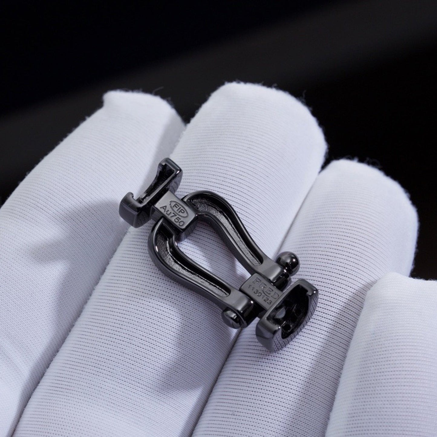 [Ornora Jewelry]FORCE LARGE SERIES HORSESHOE BLACK SAMURAI BRACELET