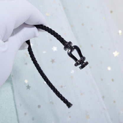 [Ornora Jewelry]FORCE LARGE SERIES HORSESHOE BLACK SAMURAI BRACELET