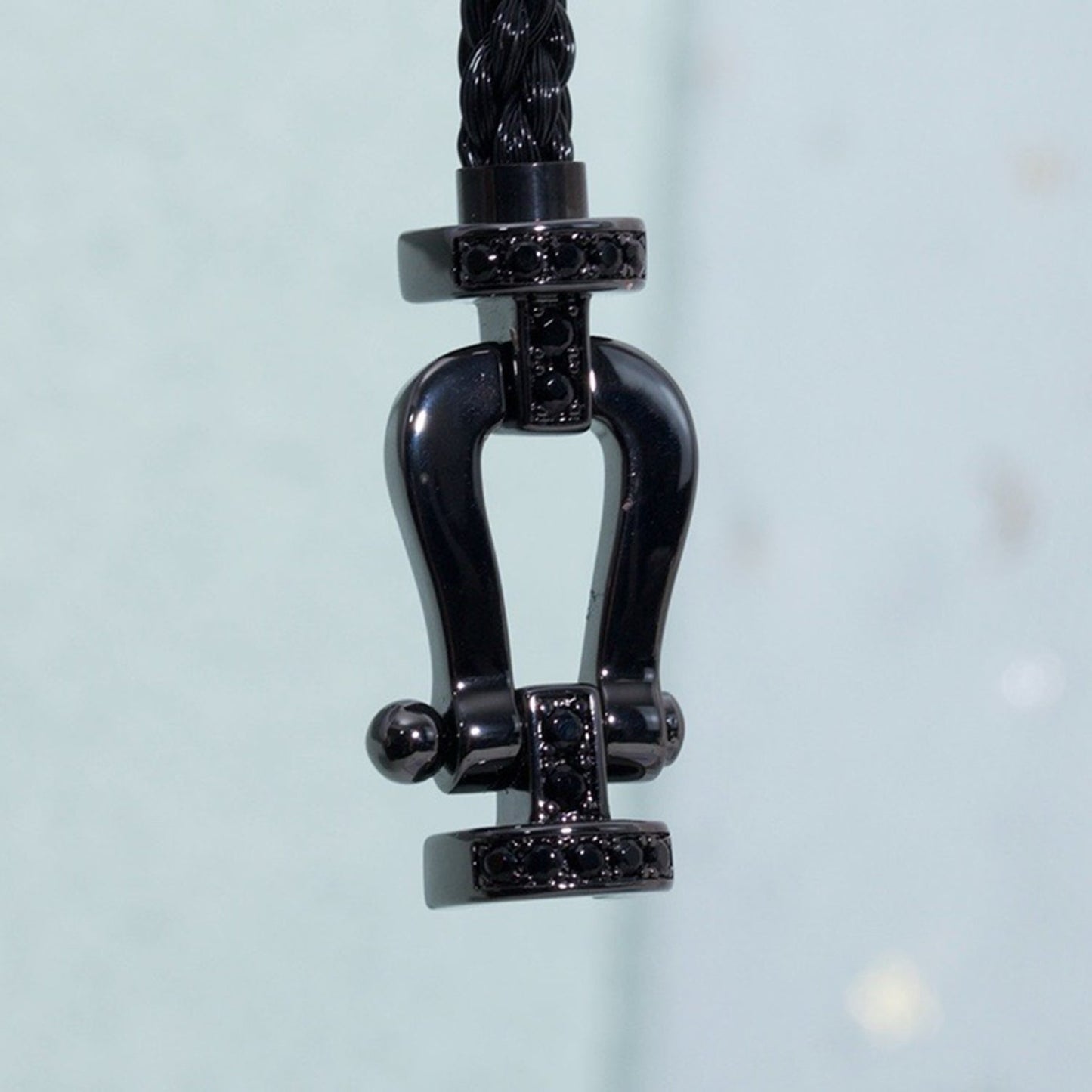 [Ornora Jewelry]FORCE LARGE SERIES HORSESHOE BLACK SAMURAI BRACELET