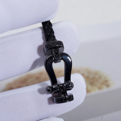 [Ornora Jewelry]FORCE LARGE SERIES HORSESHOE BLACK SAMURAI BRACELET