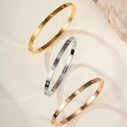 [Ornora Jewelry]LOVE BRACELET 3.65MM 10 DIAMONDS