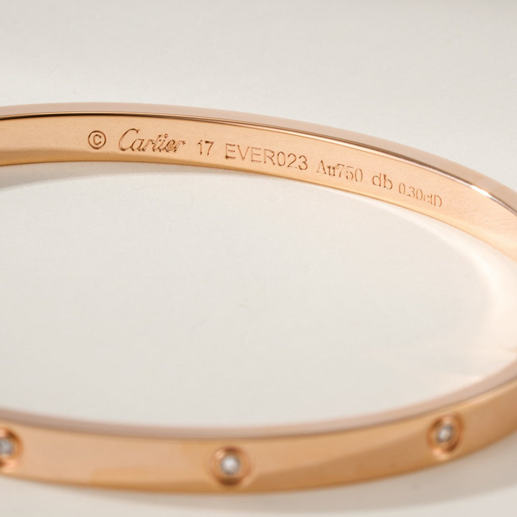 [Ornora Jewelry]LOVE BRACELET 3.65MM 10 DIAMONDS