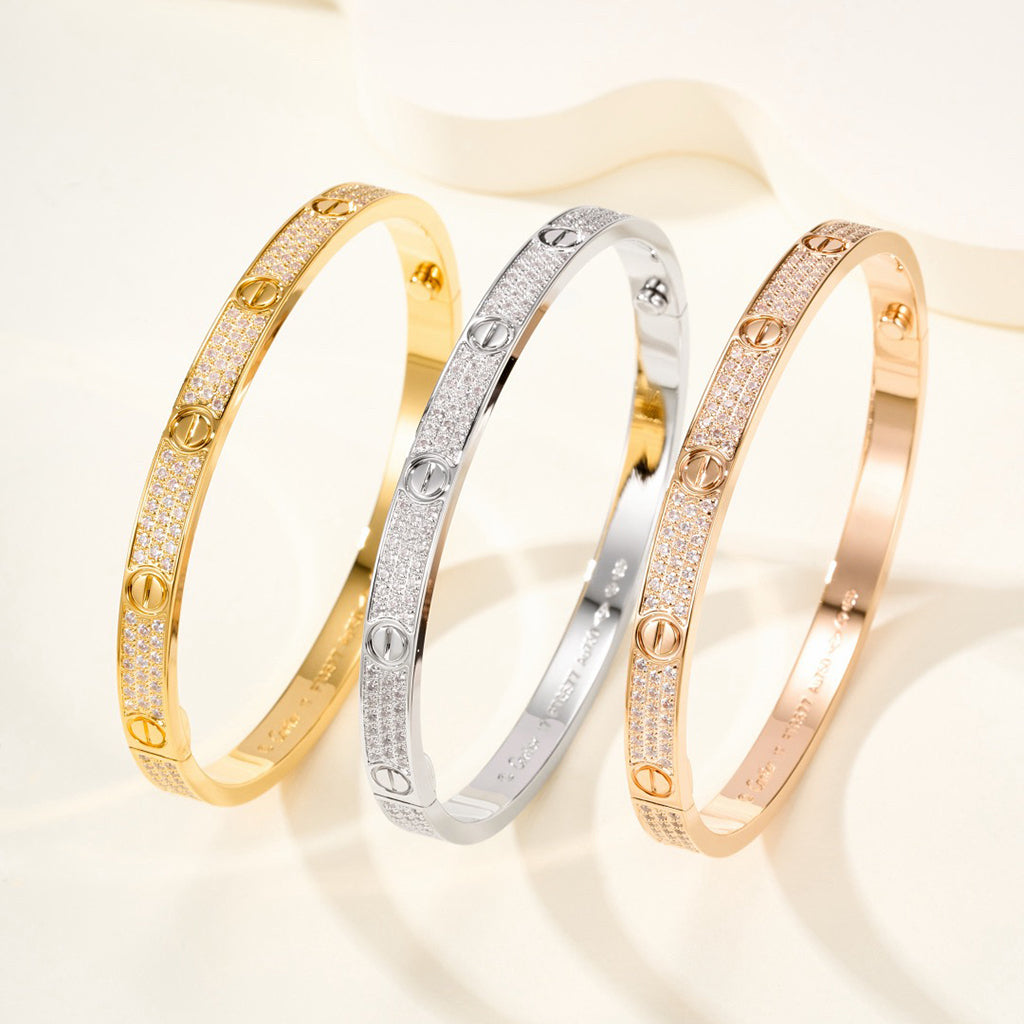 [Ornora Jewelry]LOVE BRACELET 4.8MM DIAMOND-PAVED