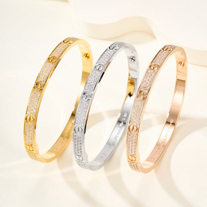 [Ornora Jewelry]LOVE BRACELET 4.8MM DIAMOND-PAVED