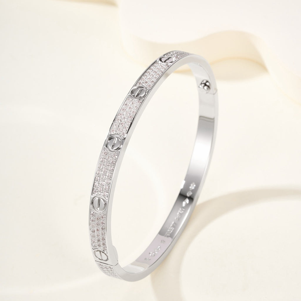 [Ornora Jewelry]LOVE BRACELET 4.8MM DIAMOND-PAVED