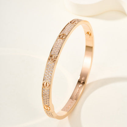 [Ornora Jewelry]LOVE BRACELET 4.8MM DIAMOND-PAVED