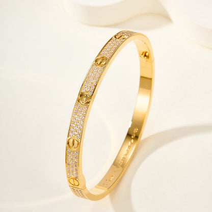 [Ornora Jewelry]LOVE BRACELET 4.8MM DIAMOND-PAVED