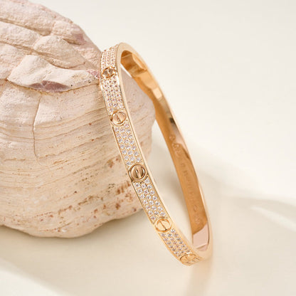 [Ornora Jewelry]LOVE BRACELET 4.8MM DIAMOND-PAVED