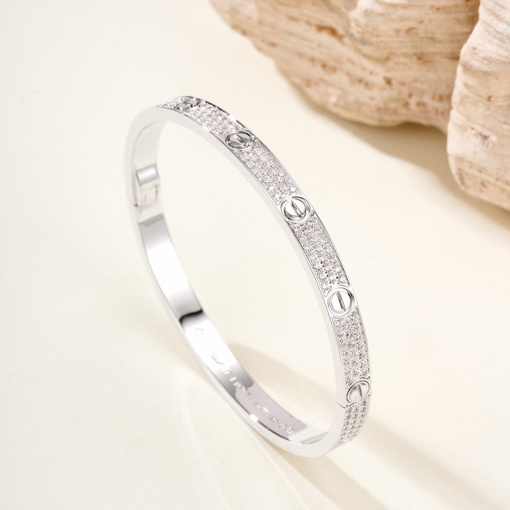 [Ornora Jewelry]LOVE BRACELET 4.8MM DIAMOND-PAVED