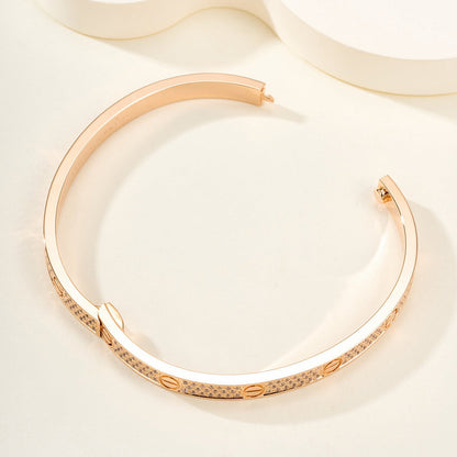 [Ornora Jewelry]LOVE BRACELET 4.8MM DIAMOND-PAVED
