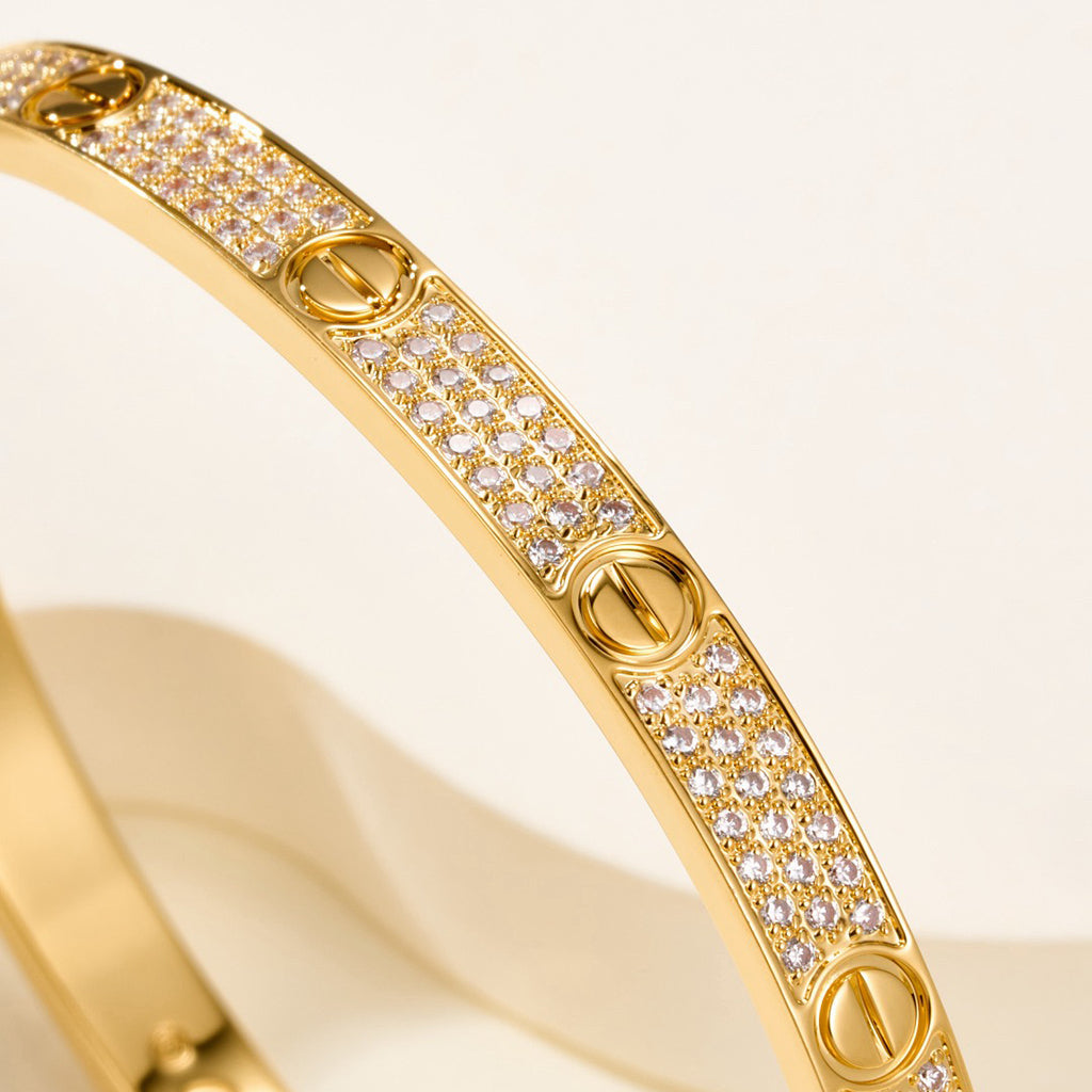 [Ornora Jewelry]LOVE BRACELET 4.8MM DIAMOND-PAVED