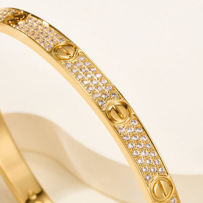 [Ornora Jewelry]LOVE BRACELET 4.8MM DIAMOND-PAVED