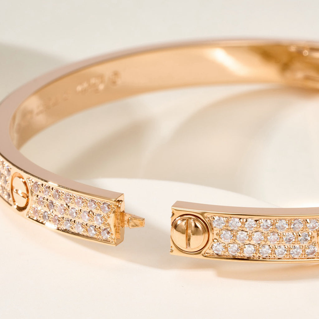 [Ornora Jewelry]LOVE BRACELET 4.8MM DIAMOND-PAVED