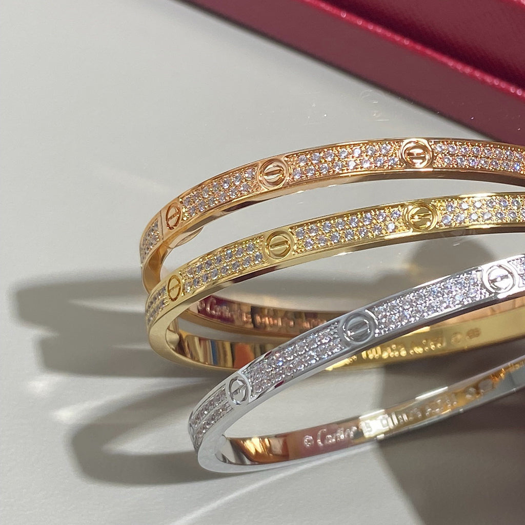 [Ornora Jewelry]LOVE BRACELET 3.65MM DIAMOND-PAVED
