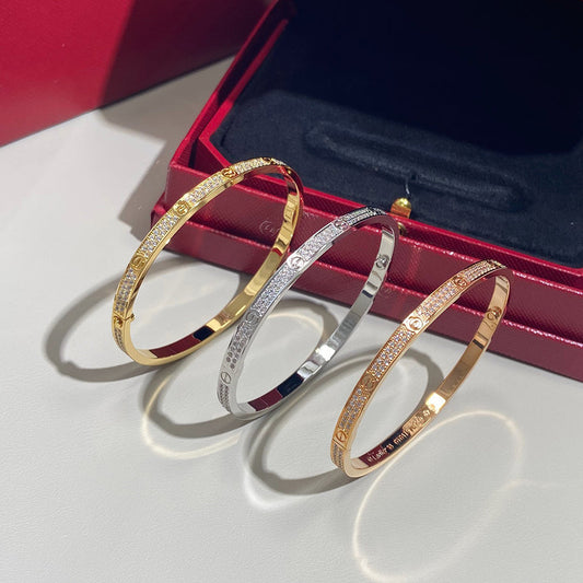 [Ornora Jewelry]LOVE BRACELET 3.65MM DIAMOND-PAVED