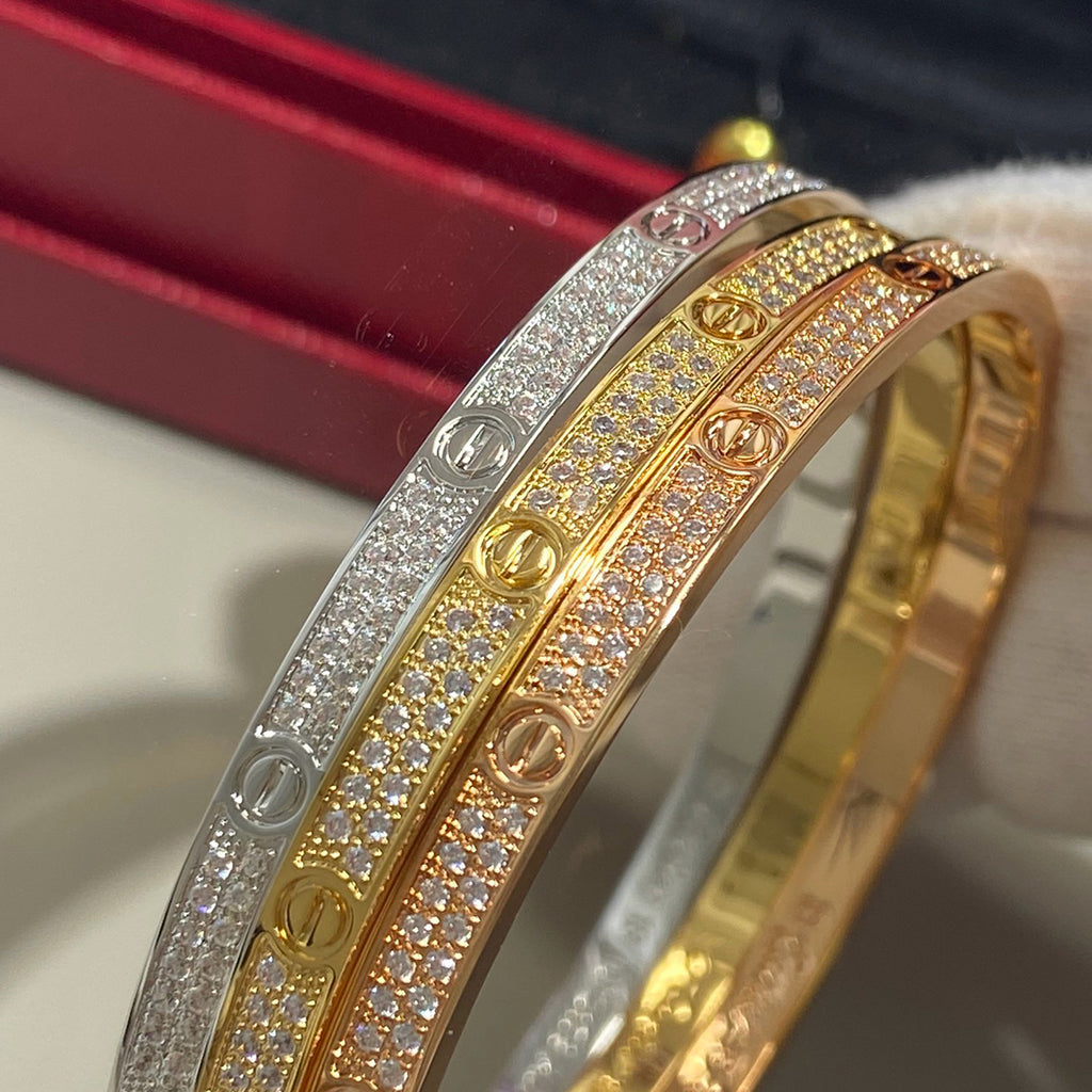 [Ornora Jewelry]LOVE BRACELET 3.65MM DIAMOND-PAVED