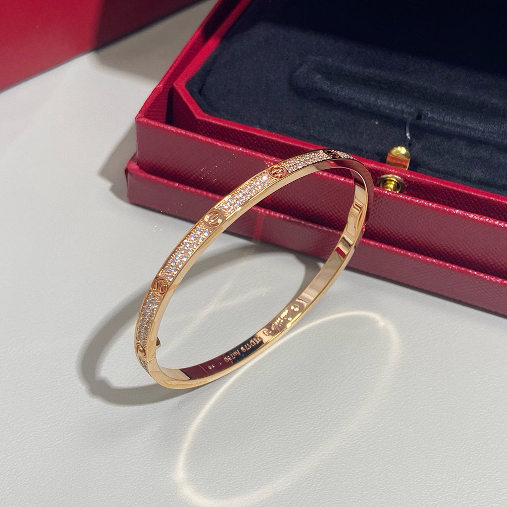 [Ornora Jewelry]LOVE BRACELET 3.65MM DIAMOND-PAVED