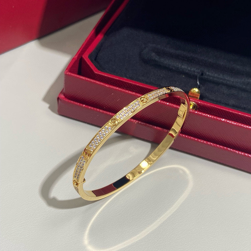 [Ornora Jewelry]LOVE BRACELET 3.65MM DIAMOND-PAVED