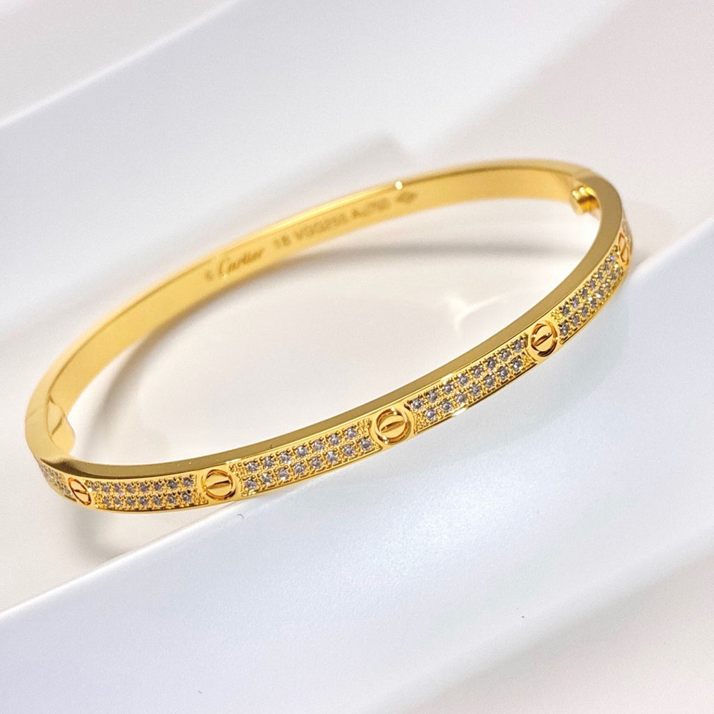 [Ornora Jewelry]LOVE BRACELET 3.65MM DIAMOND-PAVED