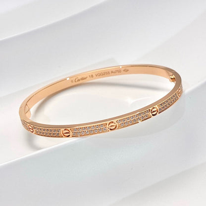 [Ornora Jewelry]LOVE BRACELET 3.65MM DIAMOND-PAVED