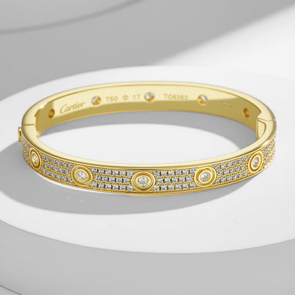 [Ornora Jewelry]LOVE BRACELET 6.1MM DIAMOND-PAVED 10 BIG DIAMONDS