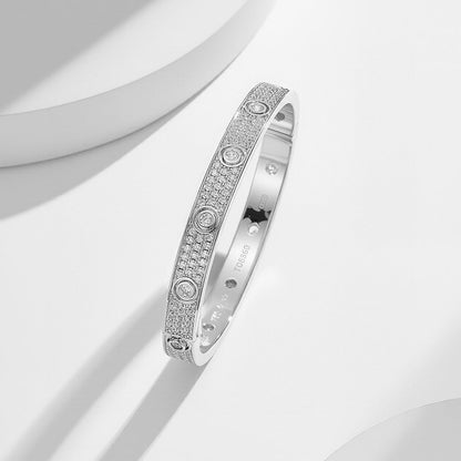[Ornora Jewelry]LOVE BRACELET 6.1MM DIAMOND-PAVED 10 BIG DIAMONDS
