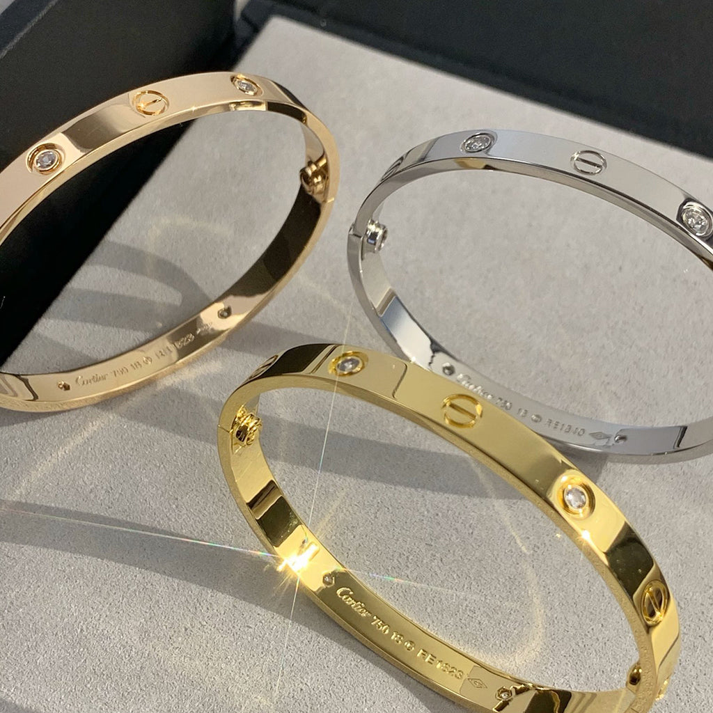 [Ornora Jewelry]LOVE BRACELET 6.1MM 4 DIAMONDS