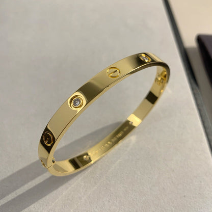 [Ornora Jewelry]LOVE BRACELET 6.1MM 4 DIAMONDS