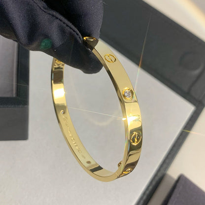 [Ornora Jewelry]LOVE BRACELET 6.1MM 4 DIAMONDS