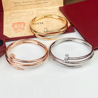 [Ornora Jewelry]JUSTE BRACELET 3.5MM DOUBLE ROW DIAMOND