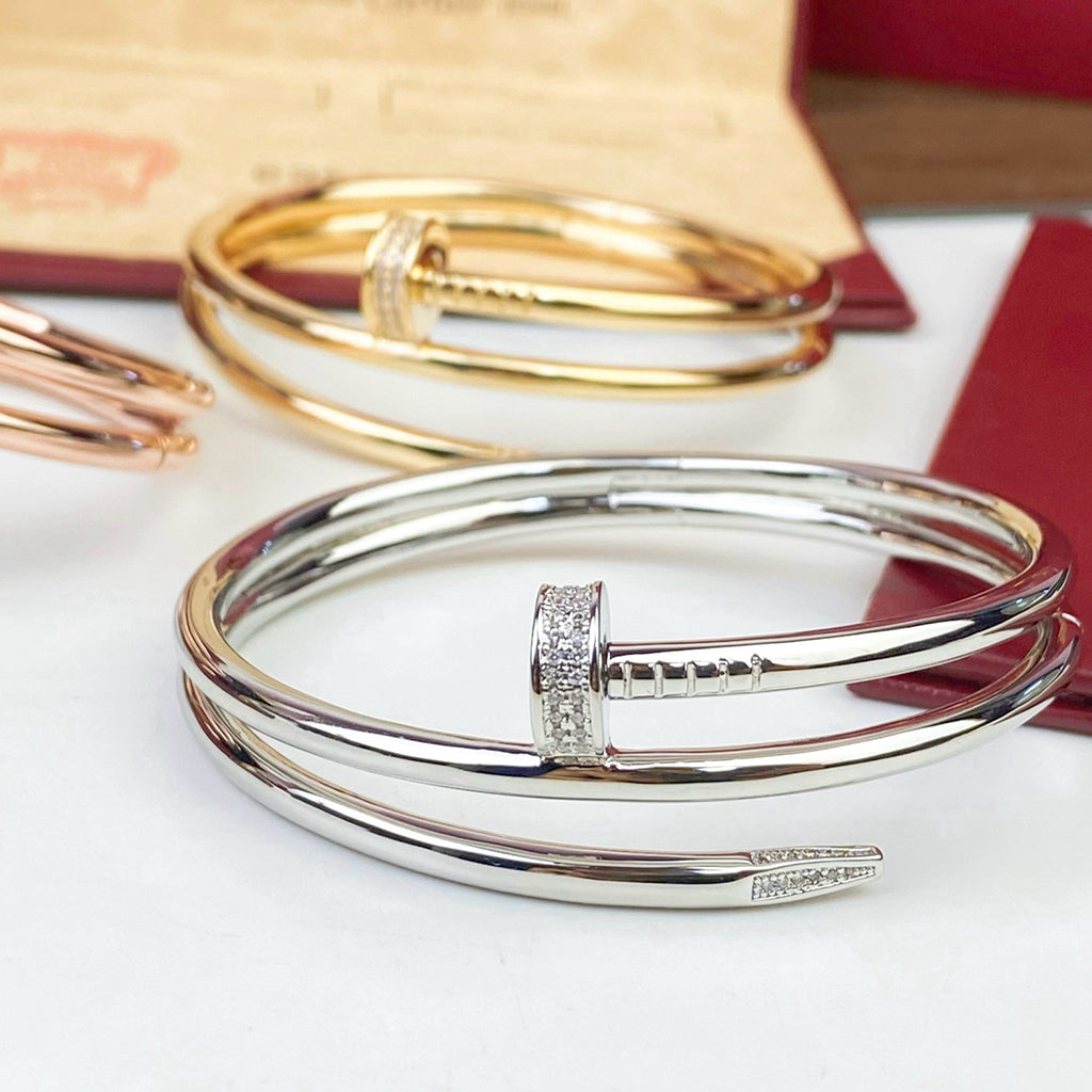 [Ornora Jewelry]JUSTE BRACELET 3.5MM DOUBLE ROW DIAMOND