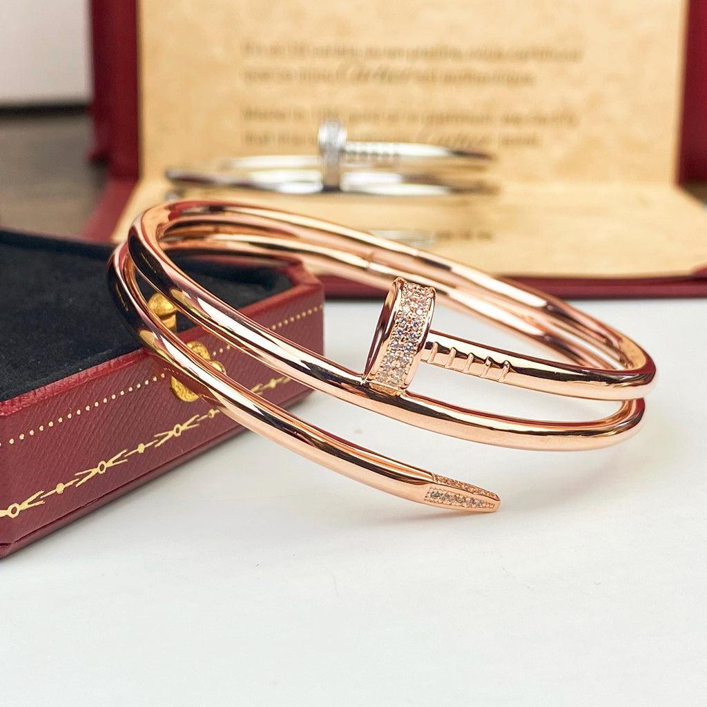 [Ornora Jewelry]JUSTE BRACELET 3.5MM DOUBLE ROW DIAMOND
