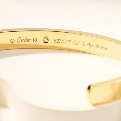 [Ornora Jewelry]LOVE BRACELET 6.1MM 1 DIAMOND OPEN CUFF
