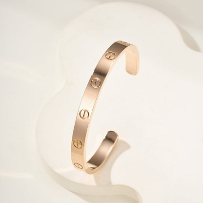 [Ornora Jewelry]LOVE BRACELET 6.1MM OPEN CUFF