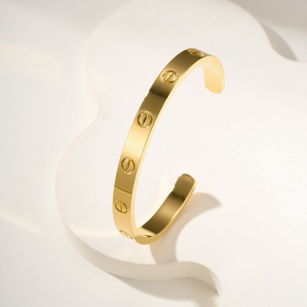 [Ornora Jewelry]LOVE BRACELET 6.1MM OPEN CUFF