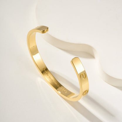 [Ornora Jewelry]LOVE BRACELET 6.1MM OPEN CUFF