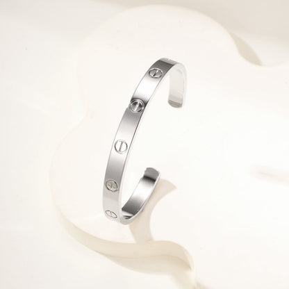 [Ornora Jewelry]LOVE BRACELET 6.1MM OPEN CUFF