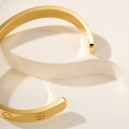 [Ornora Jewelry]LOVE BRACELET 6.1MM OPEN CUFF