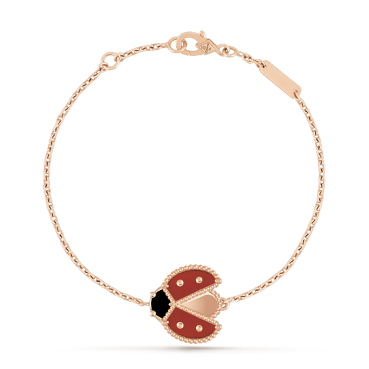 [Ornora Jewelry]LUCKY SPRING 1 MOTIF PINK GOLD BRACELET