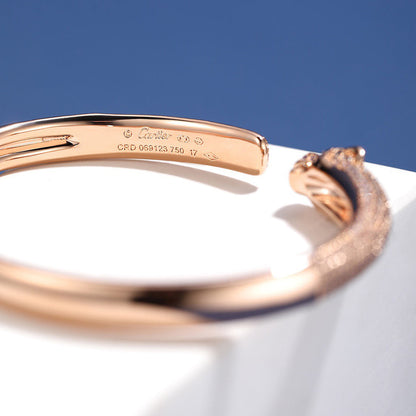 [Ornora Jewelry]PANTHERE FULL DIAMOND OPEN BRACELET