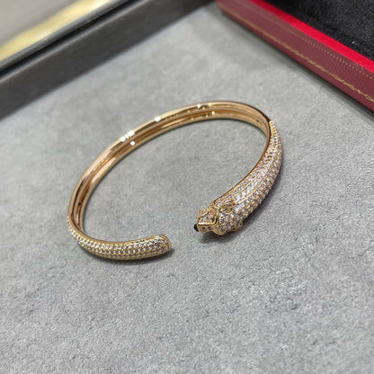 [Ornora Jewelry]PANTHERE FULL DIAMOND OPEN BRACELET