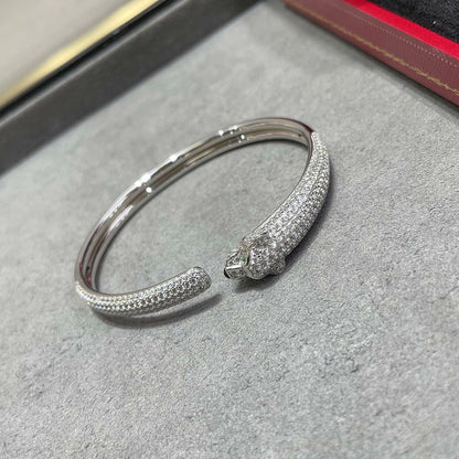 [Ornora Jewelry]PANTHERE FULL DIAMOND OPEN BRACELET