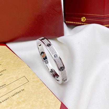 [Ornora Jewelry]LOVE BRACELET 6.1MM DIAMOND-PAVED CERAMIC