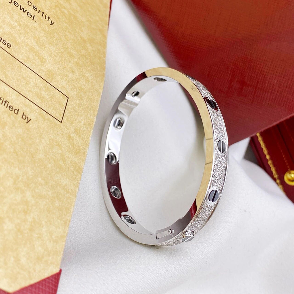 [Ornora Jewelry]LOVE BRACELET 6.1MM DIAMOND-PAVED CERAMIC